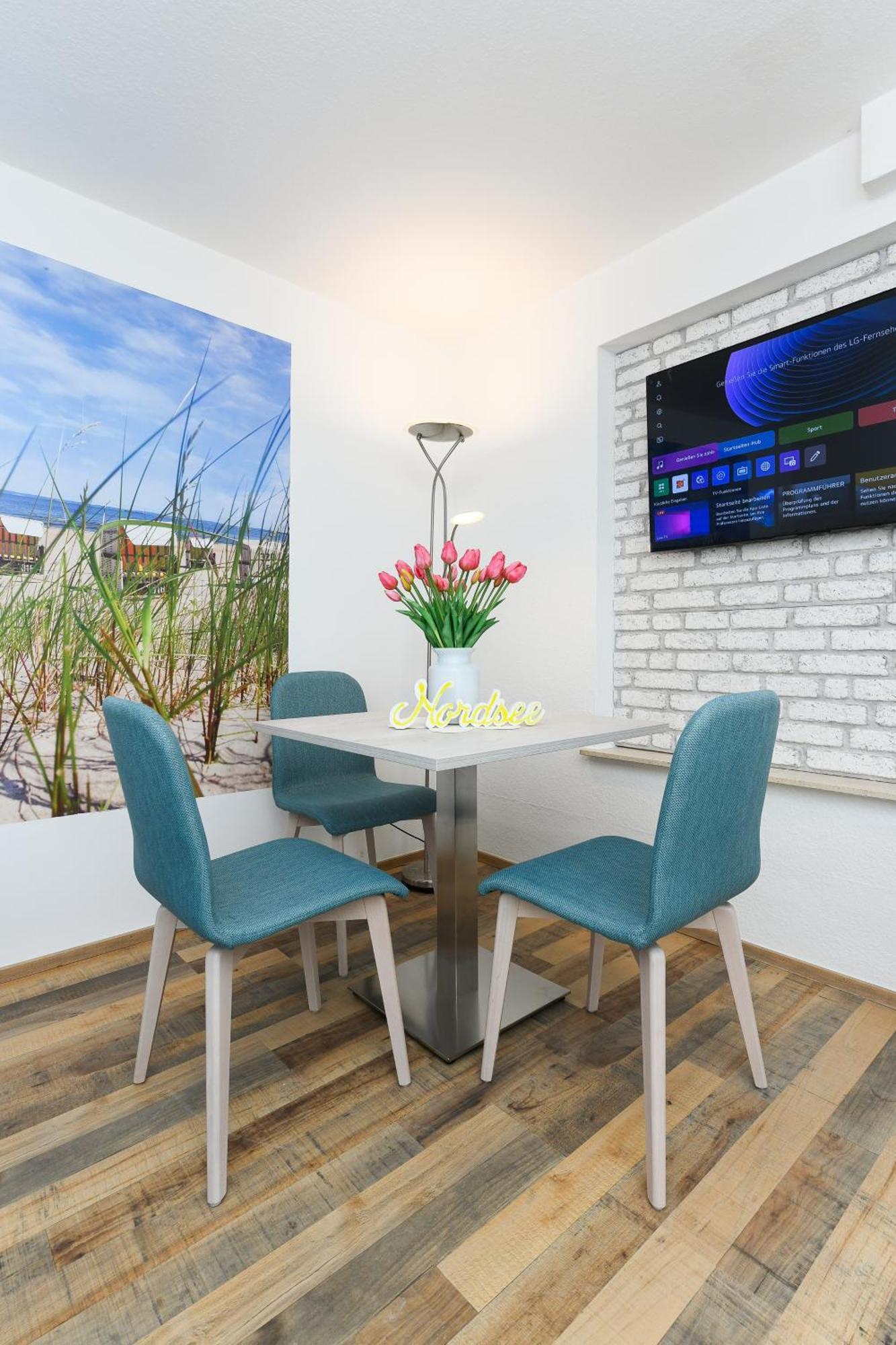 Haus Strandkorb Mit Fruehstuecksoption Bensersiel Bagian luar foto